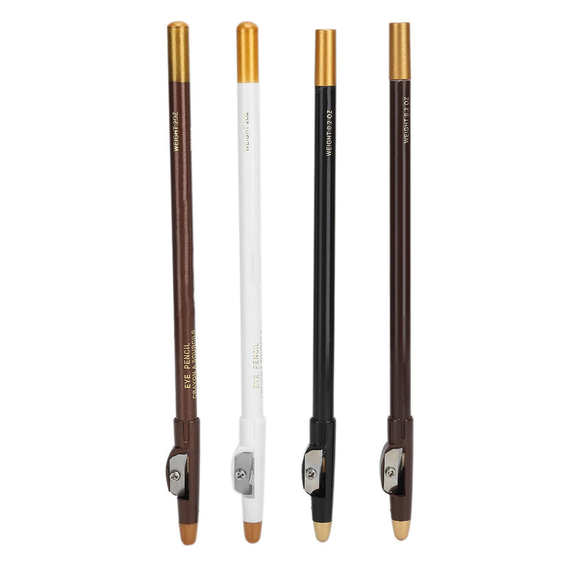 [Australia] - 4pcs Barber Pencil, Beard Filler Brush, Hairline Barber Pencil Hairdressing Pen with Sharpener Hairline Beard Pen Hair Beard Shape Accessories Fill the sparse part of the beard 