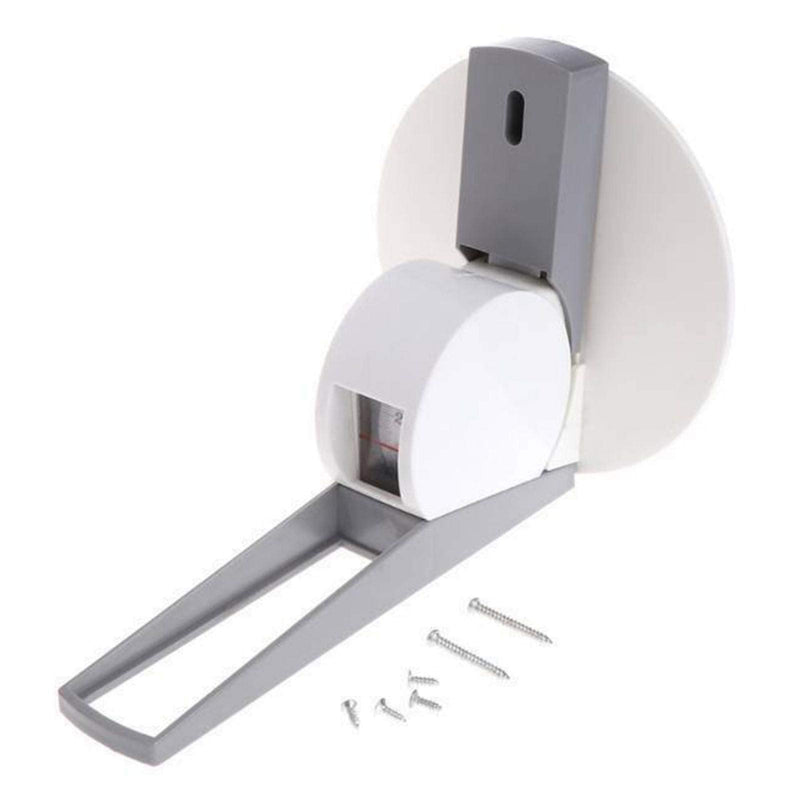 [Australia] - Stadiometer 0-2.2m Wall Mounted Professional Precise Tape Measure Growth Ruler Ideal for Clinic Home Adults Kids (White + Gray) 