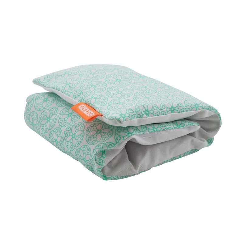 [Australia] - Cherry stone pillow microwave 60x20cm - turquoise - grain pillow large for back/shoulder/neck - heat pillow for adults/children - cherry pillow with chambers - long core pillow for heat/cold therapy 