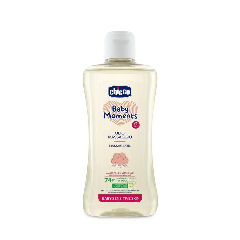 [Australia] - Chicco BABY SENSITIVE SKIN - MASSAGE OIL, 200 ml, 0M+ 