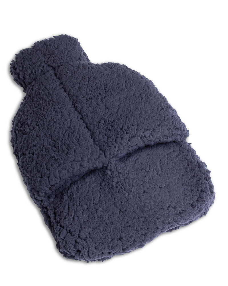 [Australia] - SLOUCHER foot warmer hot water bottle for the feet - 2 in 1 - super soft and warming, color: anthracite, size: 29 x 38 x 8 cm 29 x 38 x 8 cm anthracite 