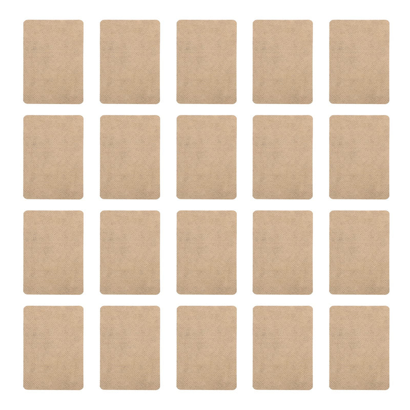 [Australia] - EXCEART Pack of 50 Herbal Ginger Plasters Heat Plasters Pain Plasters Self-Heating Foot Pads Heat Pads Neck Shoulder Body Cervical Vertebra Knee Foot Pain Relief Patch (Light Brown) 