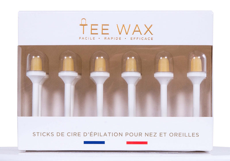[Australia] - TEA WAX - 12 ready-to-use wax sticks - Nose and ear hair removal - Painless - 100% natural pine resin - For men and women 
