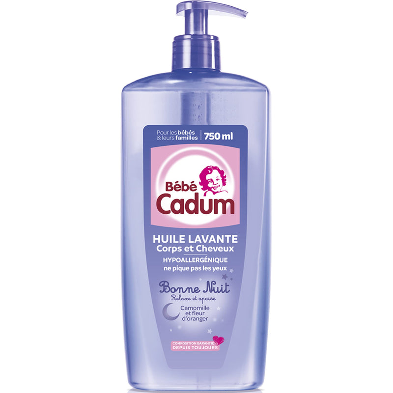 [Australia] - Cadum Soothing Soft Hypoallergenic Cleansing Nourishing Baby Oil for Body and Hair (1 Piece) 