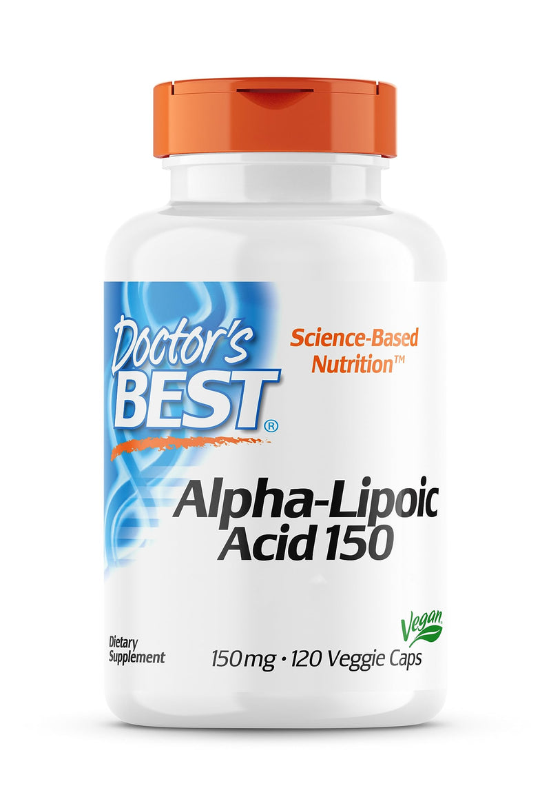 [Australia] - Doctor's Best, Alpha-Lipoic Acid (Alpha-Lipoic Acid), 150mg, 120 vegan capsules, laboratory tested, gluten-free, soy-free, vegetarian 