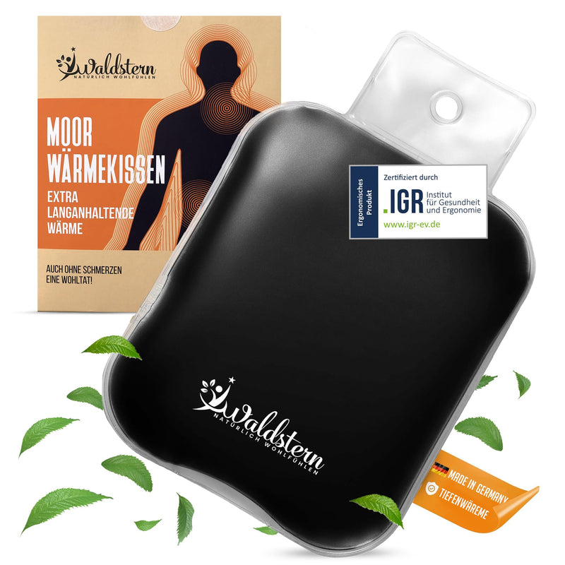 [Australia] - Waldstern® Moor Cushion - intensive deep heat - Moor hot water bottle, heat cushion for microwave for relaxation, transparent 