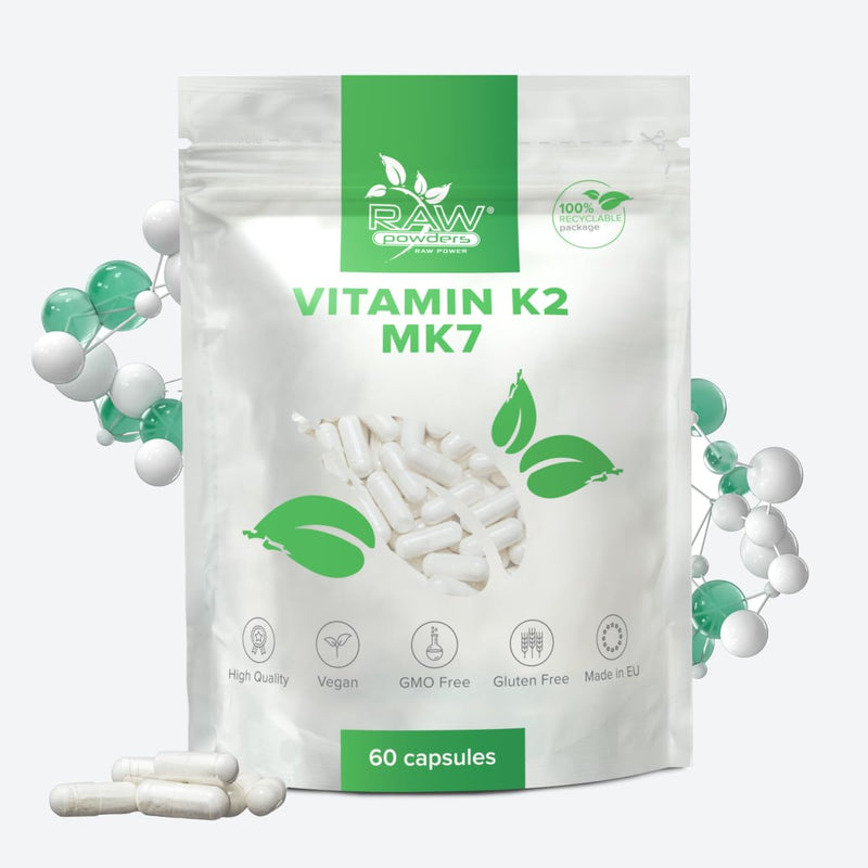 [Australia] - RP Vitamin K2 MK7 250μg capsules | 60 vegan capsules | Bioactive Vitamin K Formula | Manufactured in ISO licensed facilities | GMO-free, gluten-free, dairy-free and allergen-free Raw Powders 