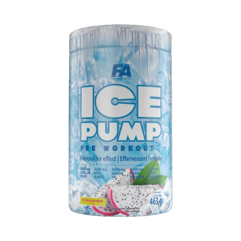 [Australia] - Fitness Authority FA Nutrition Ice Pump Booster | 463g per container | Pre-Workout Training Cooling Effect Body Building | L-Citrulline Beta Alanine Caffeine | Dietary supplement (Dragon Fruit) 