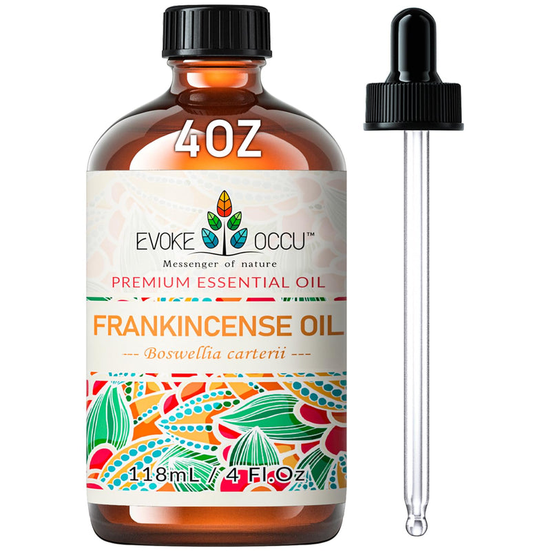 [Australia] - EVOKE OCCU Frankincense Essential Oil 118ml, Pure Frankincense Oil for Diffuser Skin Massage Candle Soap Making- 4 FL Oz 