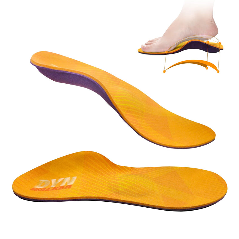 [Australia] - High Arch Support Insoles, DynWalker Metatarsal Pads Women&men, Plantar Fasciitis, Achilles Tendonitis, Heel Spurs, XL Orange XL:（Men43-44） 