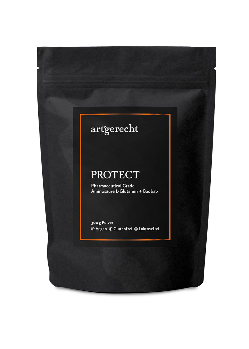 [Australia] - Species-appropriate PROTECT - High-quality L-glutamine with baobab | Supports intestinal health & regeneration | Vegan, gluten-free and taste-neutral | For optimal digestion and immune system 