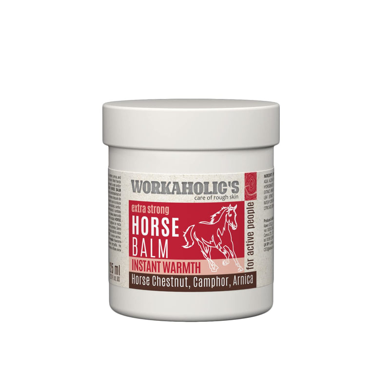 [Australia] - Workaholic's horse balm warming extra strong, horse ointment, horse balm, massage cream with arnica, horse chestnut, mothball and mint oil for a quick effect against pain, 125ml 