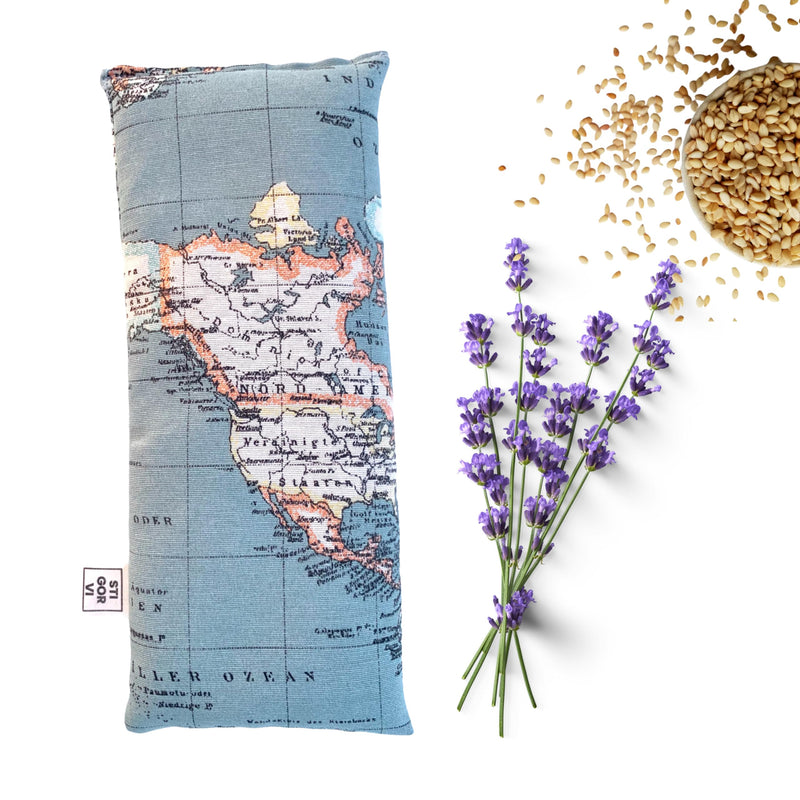 [Australia] - STIGORVI - Seed pillow for the microwave - Thermal - Heat pad and cold pack - Pillow (13cmx31cm) - Handmade in Spain - 100% artisanal with natural lavender seeds 