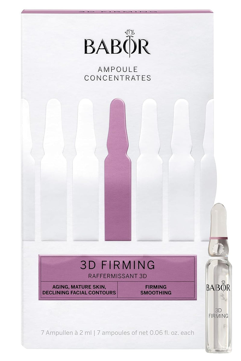 [Australia] - BABOR 3D Firming, anti-aging serum ampoules for the face, with hyaluronic acid for more firmness, vegan formula, ampoule concentrates, 7 x 2 ml market launch 2022 