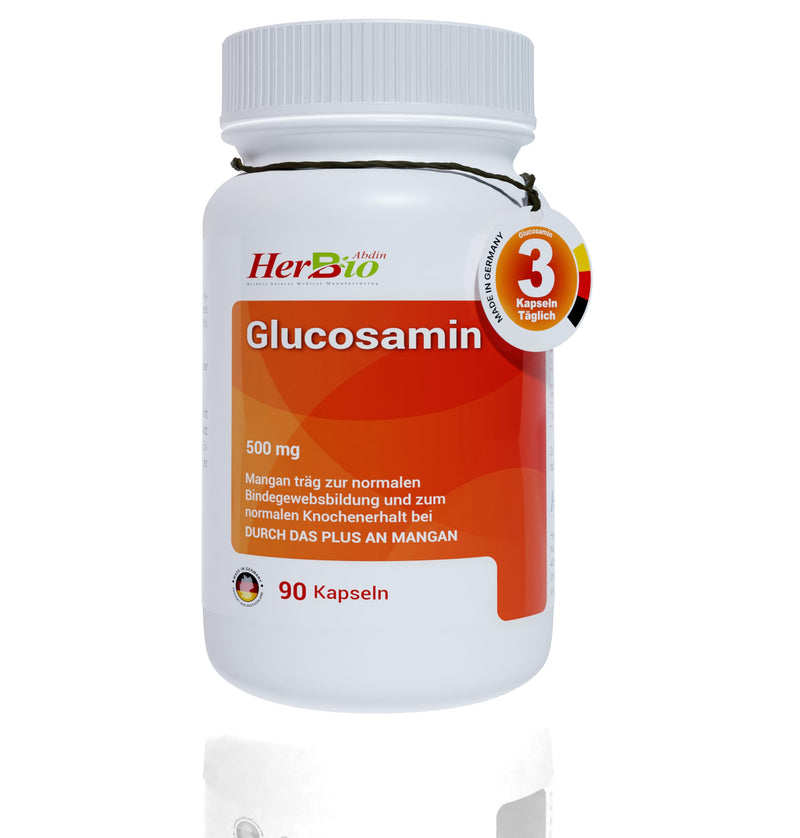 [Australia] - High-dose glucosamine vegan capsules - 90 pieces - GMO-free - Supply for 3 months - 500 mg per daily dose - No additional ingredients - Laboratory tested. 