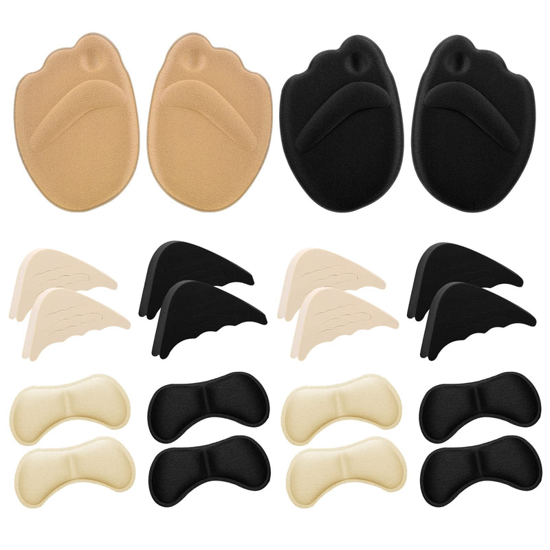 [Australia] - Sibba 10 pairs of high heel cushion pads, shoe fillers with adjustable toe filling inserts, front insoles, heel grips, inner insert, prevents shoes that are too big from slipping off the heel, relieves blisters, 10 pairs of style 3 