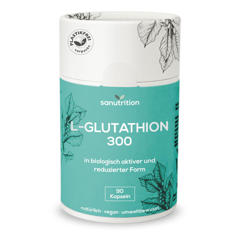 [Australia] - L-Glutathione reduces 300 mg per capsule | 90 capsules | in biologically active form | 98% purity | good bioavailability and tolerability | Vegan | 100% paper packaging 
