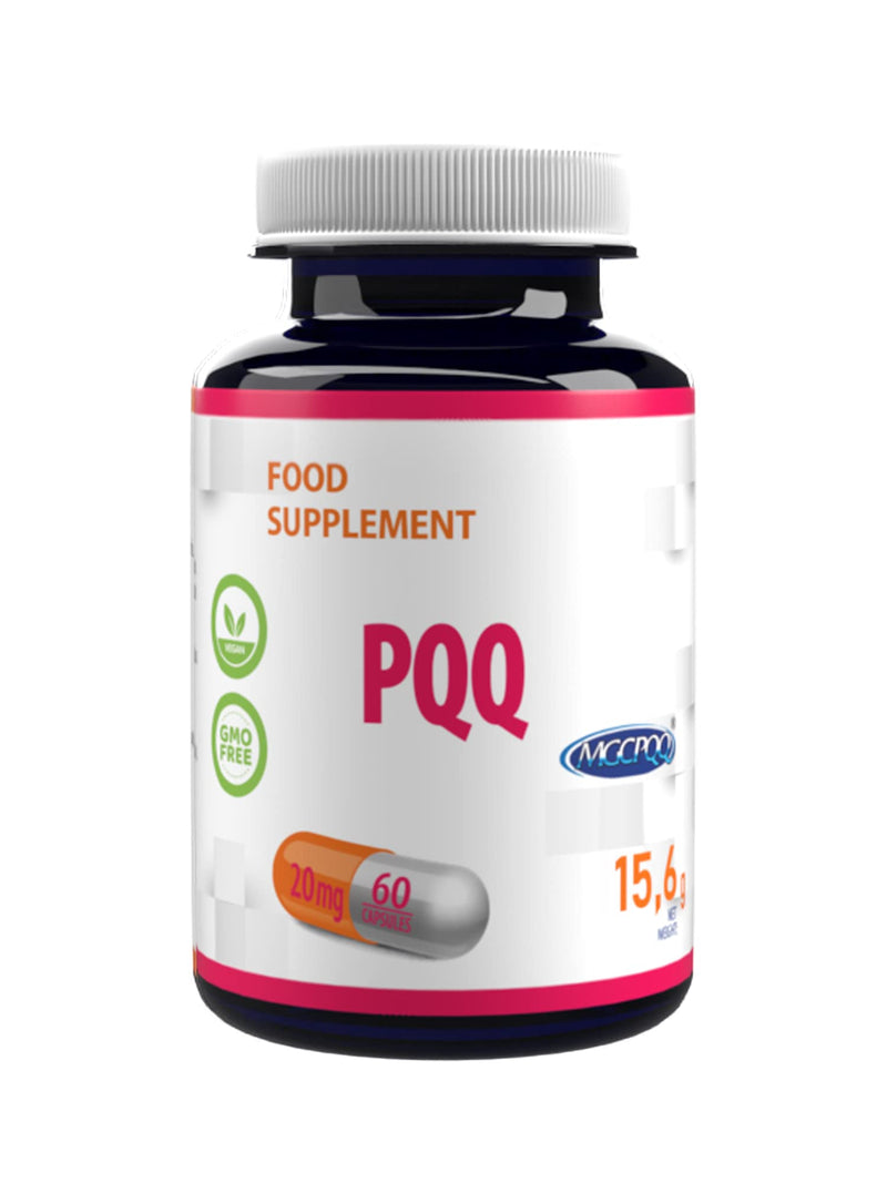 [Australia] - Hepatica PQQ (MGCPQQ) 20mg 60 Vegan Capsules, (Pyrroloquinoline Quinone), Laboratory Tested, High Dose, Non-GMO & Gluten Free 
