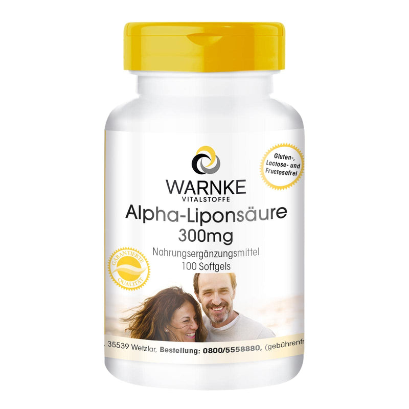 [Australia] - Alpha lipoic acid - 100 softgels for 100 days, sulfur-containing fatty acid | Warnke vital substances - German pharmacy quality 