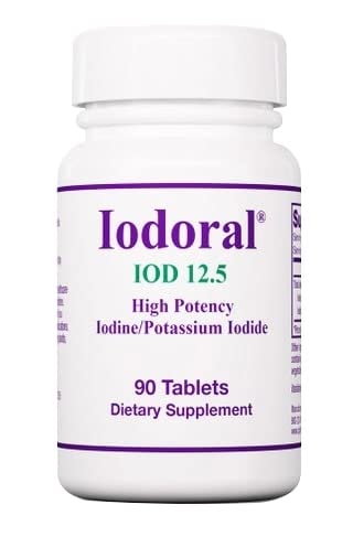 [Australia] - Optimox, Iodoral, 90 vegan tablets, 12.5mg iodine per dose, gluten free, soy free, GMO free, neutral in taste 90 tablets 