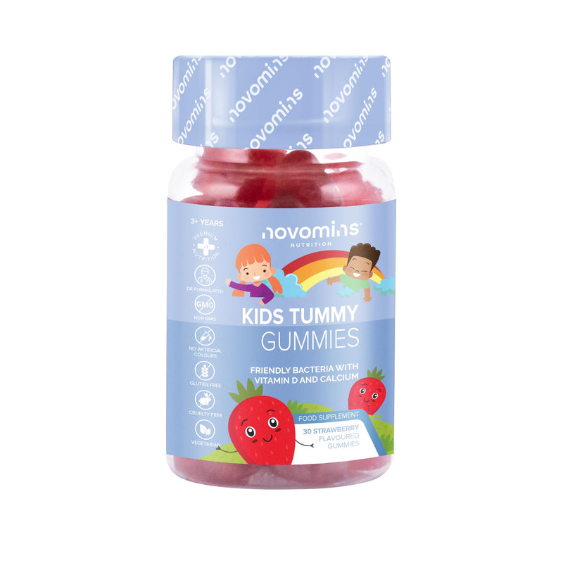 [Australia] - Novomins probiotics for children - intestinal bacteria - bacterial strains Lactobacillus with calcium & vitamin D - gluten-free gummy bears for intestinal flora development - 30 gummies as an alternative to probiotic capsules 