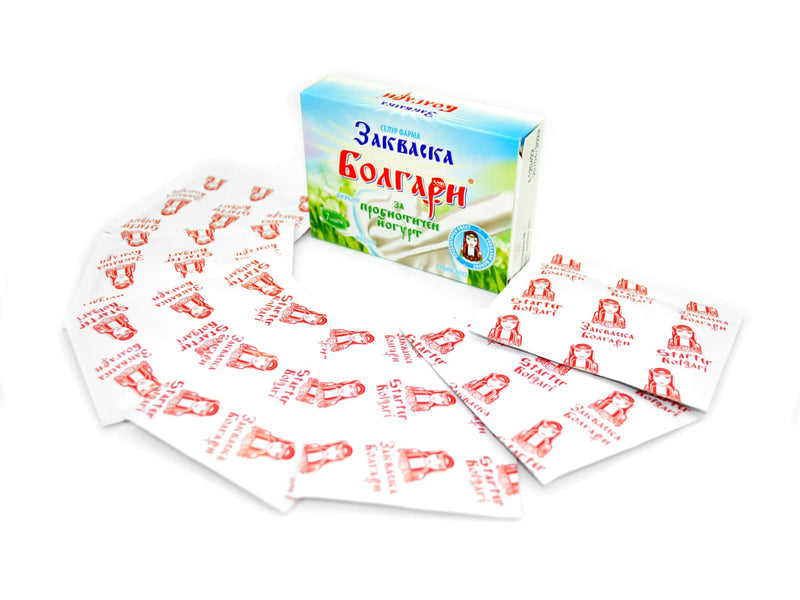 [Australia] - Bolgari yogurt ferment probiotic. Make your own yogurt powder. Yoghurt cultures lactobacillus bulgaricus & Lactobacillus rhamnosus. 7 bags of natural yogurt. Starter culture for yogurt makers (1) 1 