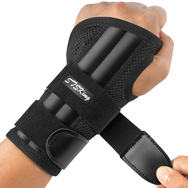 [Australia] - STSKing Doctor Approved Wrist Brace, Adjustable Day-Night Wrist Brace for Men Women, Brace Wrist for Arthritis, Tendonitis, Sprain, Sports Protection (Left, S/M) Left S/M (Wrist 13-20 cm) 