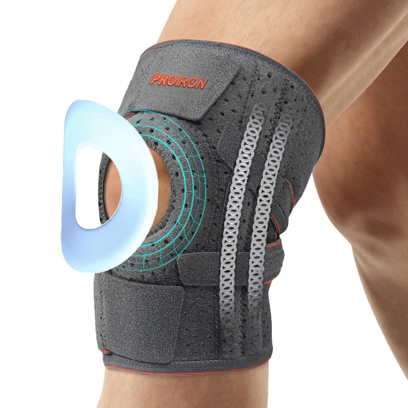 [Australia] - PROIRON knee bandage men/women, knee sleeves, orthopedic knee bandage meniscus, bandage knee sports, knee bandages, knee support knee pain running for sports, running, volleyball 1 piece gray 