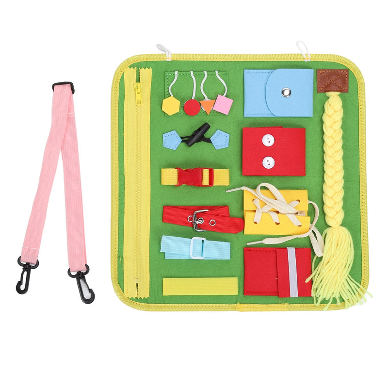 [Australia] - Uxsiya Dementia Sensory Board, Educational Sensory Toy Alzheimer Patient Anxiety Sensory Blanket Memory Learning Board Alzheimer Sensory Pad 
