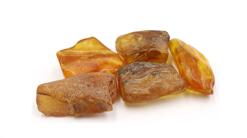 [Australia] - 8-12 grams Large Baltic Amber Natural Stones certified genuine amber from without holes and not polished 