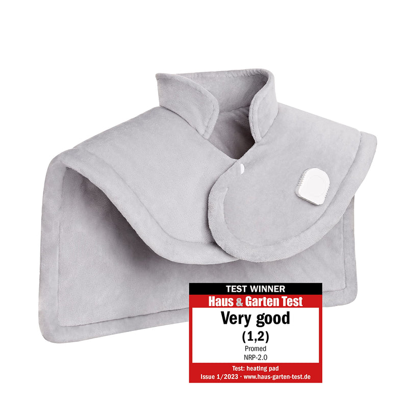 [Australia] - Promed heating pad for back and neck with automatic switch-off, shoulder heating pad & back warmer NRP-2.0, heat pad back 52 x 56 cm, washable heat poncho 