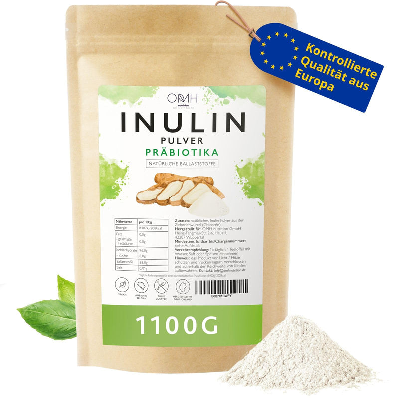 [Australia] - Inulin powder prebiotics fiber 1100g (1.1kg) cultivation in Europe chicory root vegan 