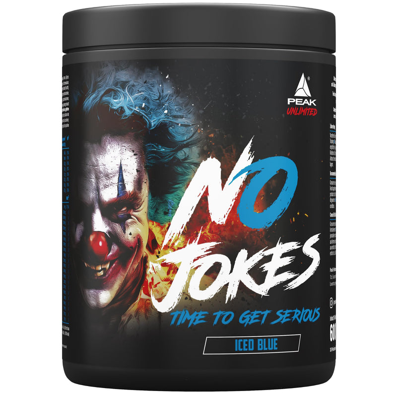 [Australia] - PEAK No Jokes - 600g flavor Iced Blue I 30 servings I Concentrated pre-workout booster with L-citrulline, L-arginine HCl, caffeine and beta alanine for pump and focus I vegan 