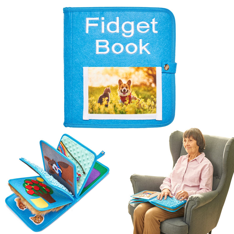 [Australia] - Nestel book | Nest blanket for dementia sufferers | Seniors & Dementia Employment Hands | Dementia blanket | Toys for people with dementia | Sensory Blanket | Fidget book 