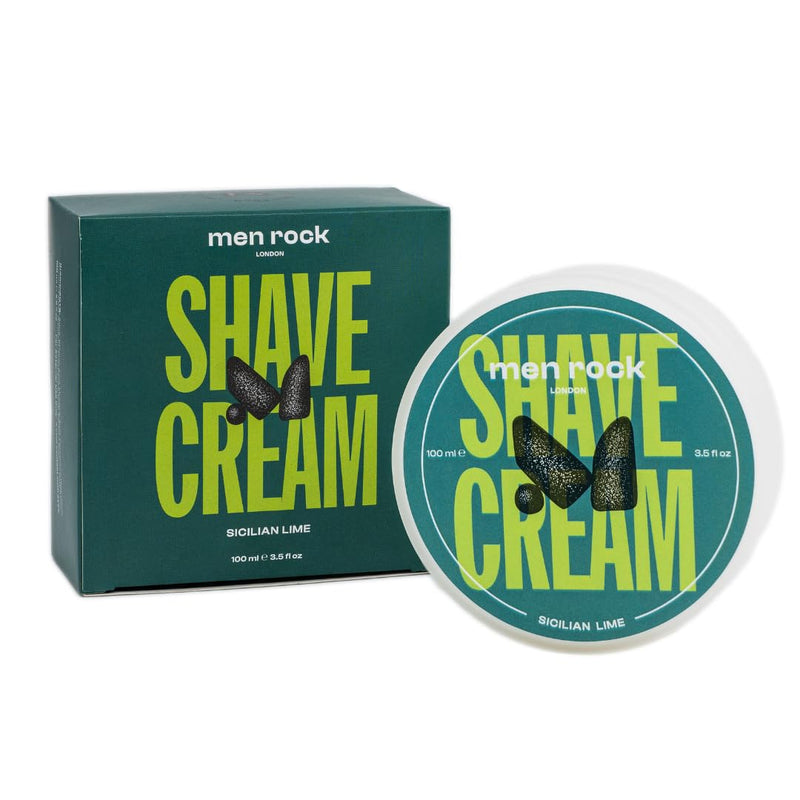 [Australia] - Men Rock Shaving Cream - Sicilian Lime, Refreshing & Hydrating, 100ml Sicilian Lime 