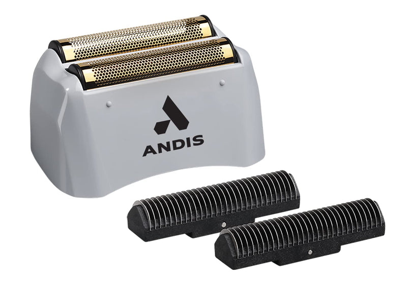 [Australia] - Andis 17280 ProFoil Lithium Shaver Replacement Titanium Foil Assembly and Internal Cutter, Gray Replacement Foil and Cutter 