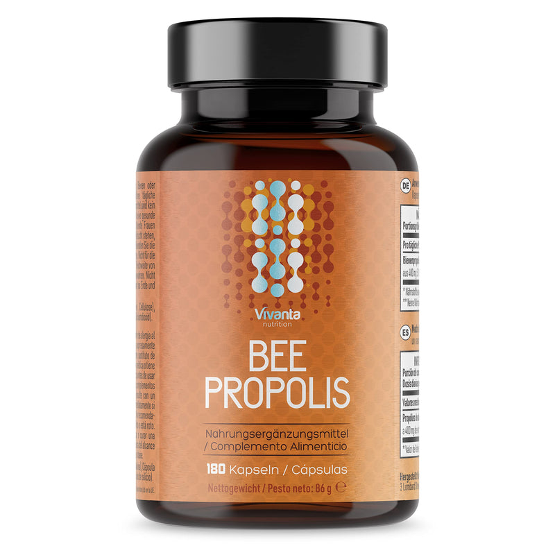 [Australia] - Bee Propolis Capsules - 2,000 mg Propolis Equivalent per Serving - 180 Capsules (3 Month Supply) - 400 mg Natural 5:1 Bee Propolis Extract x 90 Servings 