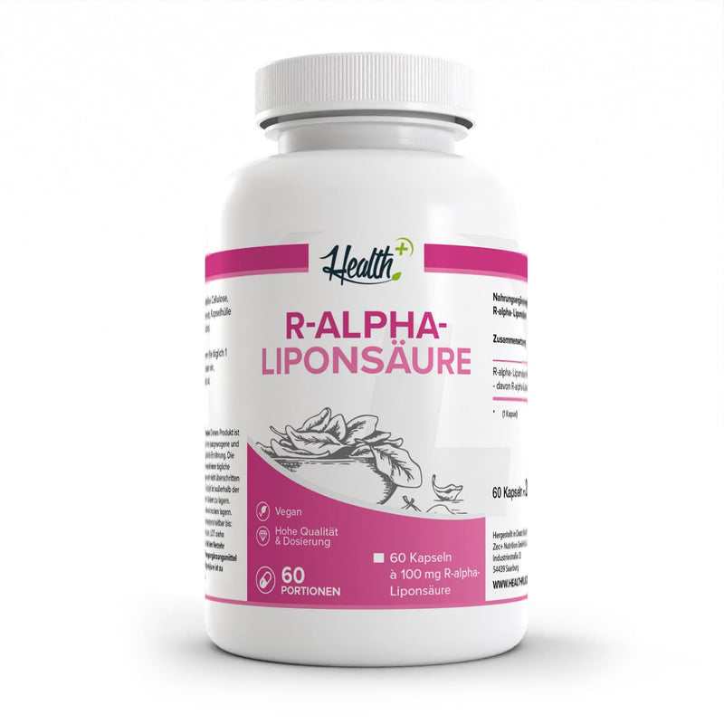[Australia] - HEALTH+ R-ALA - 60 capsules, R-alpha lipoic acid 