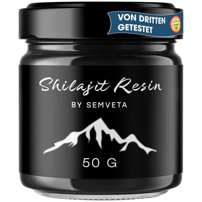 [Australia] - Semveta Original Altai Shilajit - 50g High-quality resin, 87+ minerals, fulvic acid - Heavy metal tested & cold water filtered - Natural - For vitality, clarity & immune system - 4 month supply 