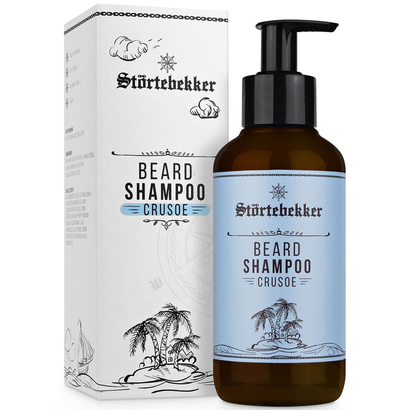 [Australia] - Störtebekker® Premium Beard Shampoo for Men - 200ml Beard Shampoo for Daily Beard Care - Optimal Cleansing and Care for the Beard - Rich Foam - Beard Wash for Men - Gift Idea 