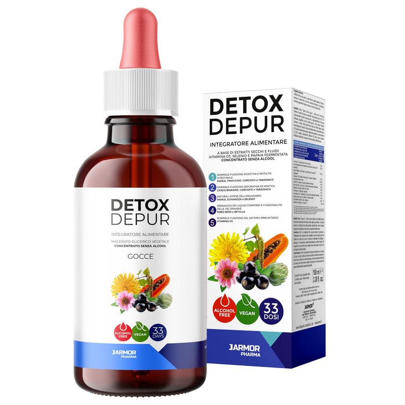[Australia] - Detox Depur dietary supplement drops 100ml based on milk thistle, artichoke and dandelion J.Armor drops 100 ml 