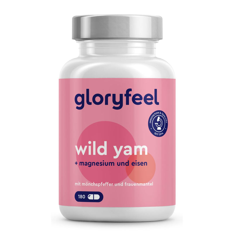 [Australia] - Wild Yam + Chasteberry + Lady's Mantle - 180 Capsules - Plus Magnesium & Iron - High-dose extract from the yam root 