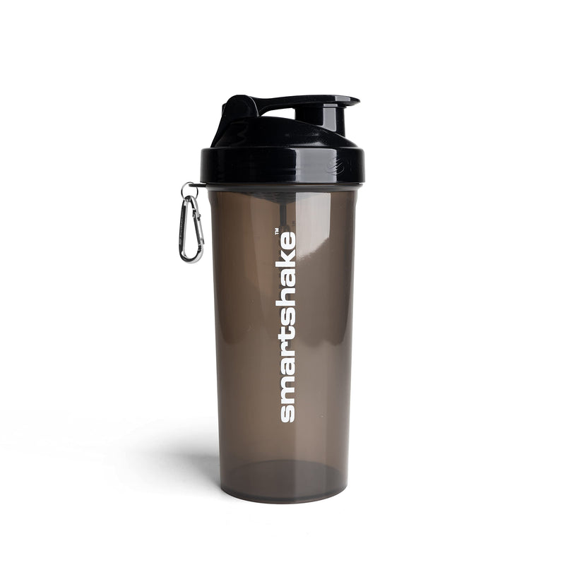 [Australia] - Smartshake Lite Protein Shaker Bottle 1000ml | Leak-proof gym shaker drinking bottle for protein shakes | Clear PP Water Bottle, BPA & DEHP Free Protein Powder Shaker Cup, Black 1000ml 