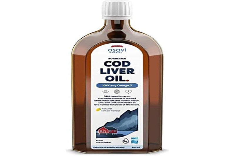 [Australia] - Osavi Norwegian Cod Liver Oil, 1000mg Omega 3 (Lemon) - 500 ml. 