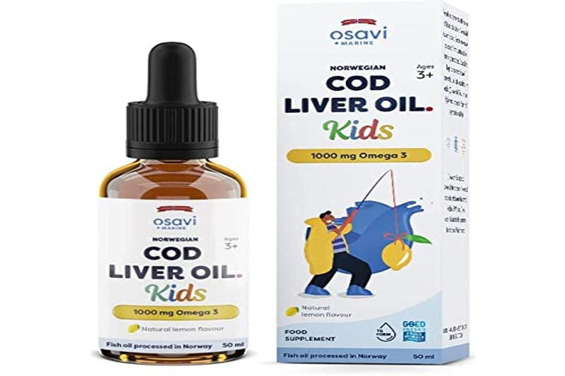 [Australia] - Osavi Norwegian Cod Liver Oil Kids, 1000mg Omega 3 (Lemon) - 50 ml. 