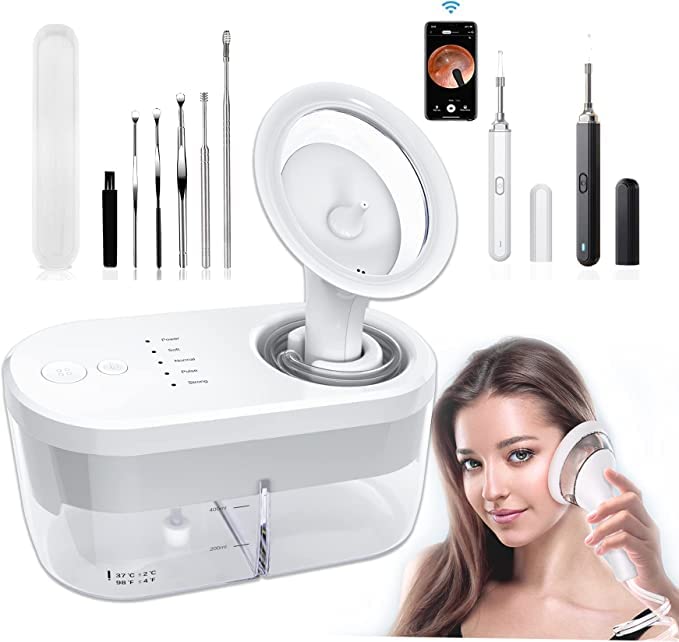 [Australia] - Electric Ear Cleaner with Sewage System - Earwax Removal and Camera Otoscope with Light: Perfect for adults and children, birthday, Christmas and holidays 