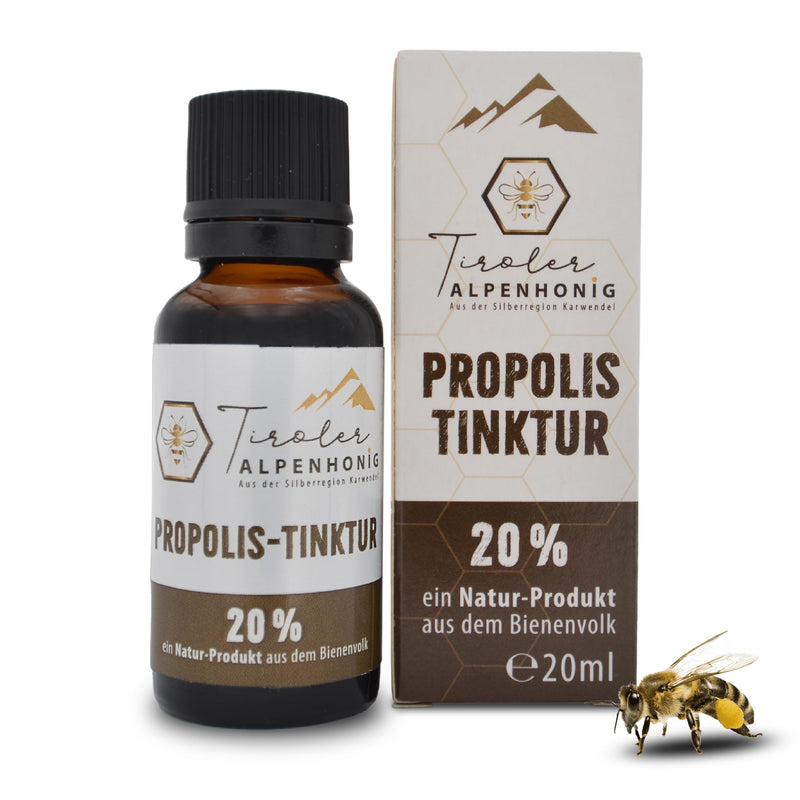 [Australia] - Tyrolean Alpine honey propolis drops 20ml - natural propolis tincture with 20% propolis extract - natural propolis solution - Made in Austria 