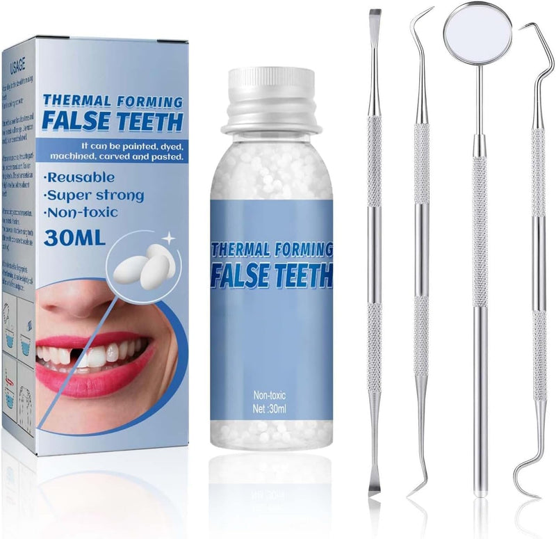 [Australia] - Allony Tooth Repair Set, Make Dentures Tooth Repair Set, Temporary Dentures for Temporary Restoration of Missing and Broken Teeth, Replacement Dentures 