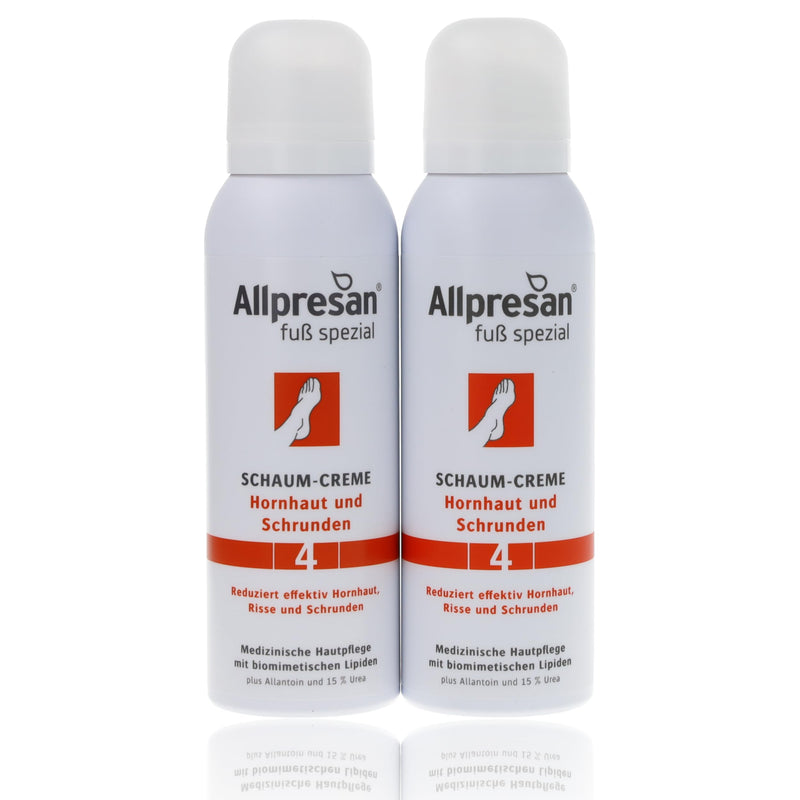 [Australia] - Allpresan foot special No. 4 foam cream - calluses and cracks - for daily care of calloused foot skin - 2x125 ml 
