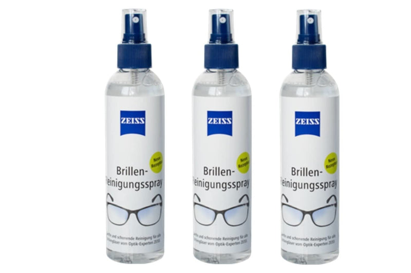 [Australia] - ZEISS glasses cleaning spray for gentle and thorough cleaning of your glasses lenses - alcohol-free VALUE PACK 3x240 